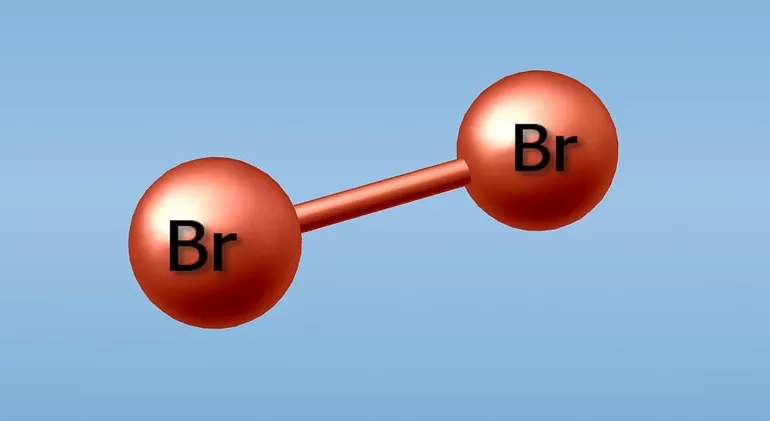  Структурная формула имеет вид: Br-Br.