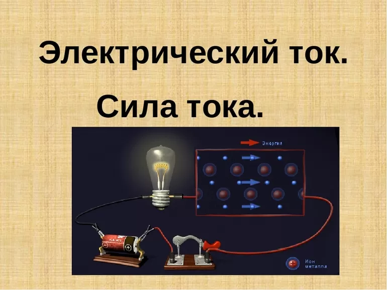 Сила тока определение
