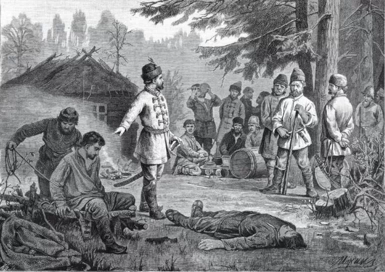 Дружина князя связала лиходеев,