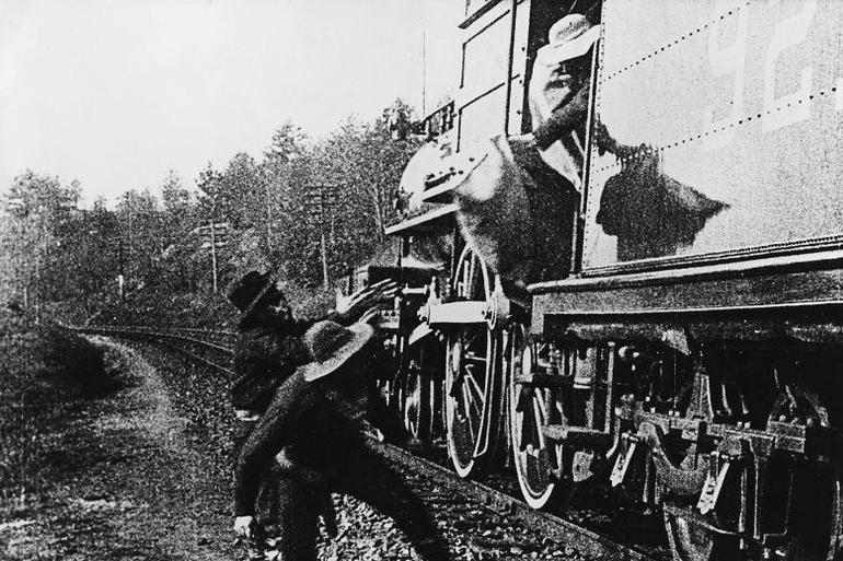 Картина Портера «Великое ограбление поезда» (1903) 
