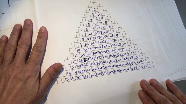 Задача треугольника с числами