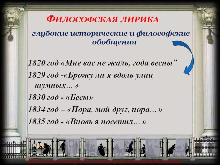 Мотивы в лирике Пушкина