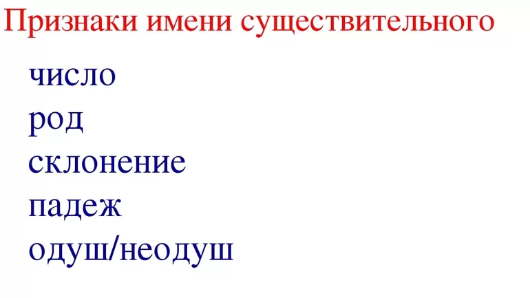 Род падеж имени существительного