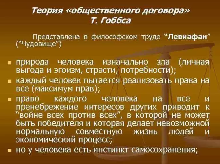 Воззрения Томаса Гоббса