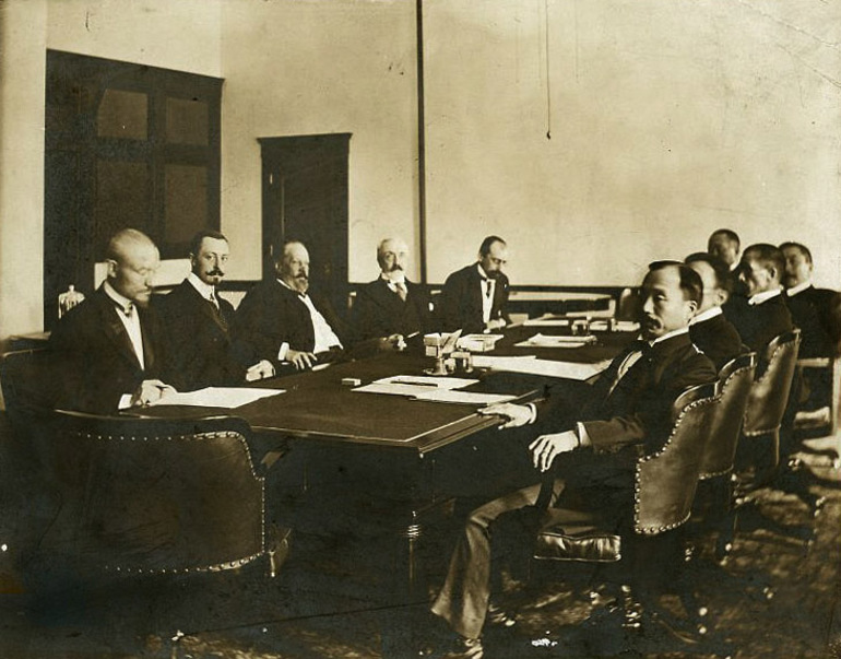 Заключение Портсмутского мира в 1905 году