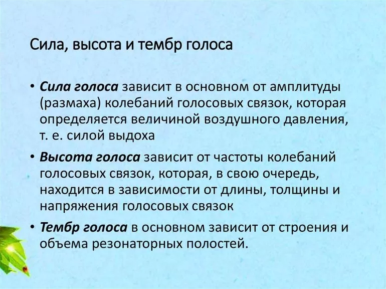 Классификация голосов