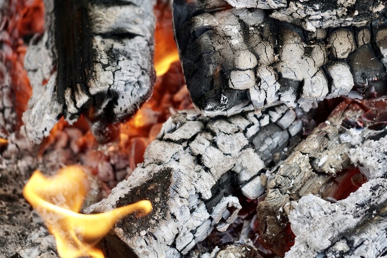 Сжигание древесного угля