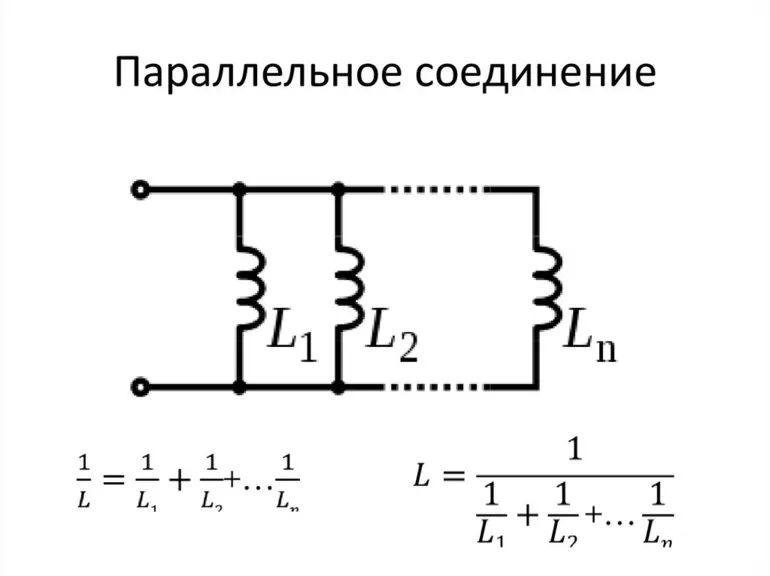 Параллельное подсоединение катушек