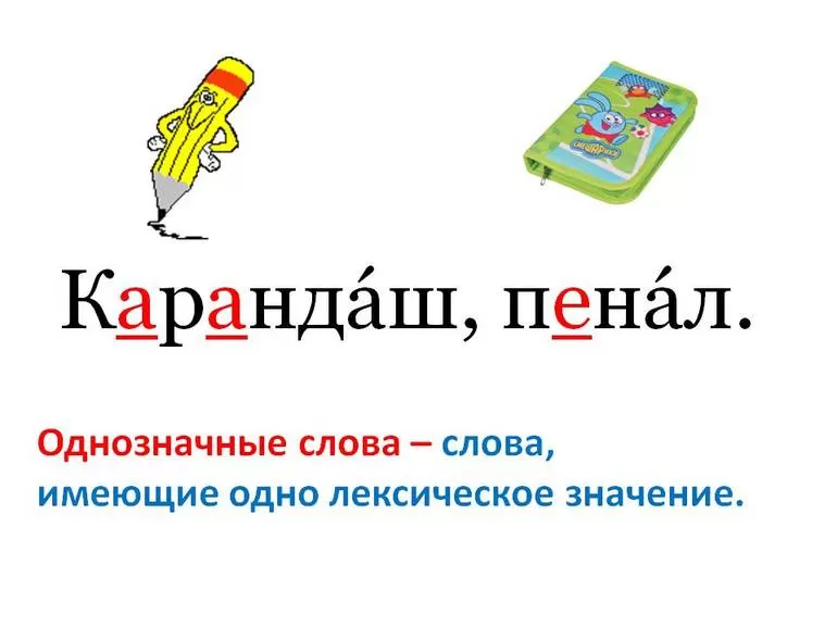 Однозначные слова