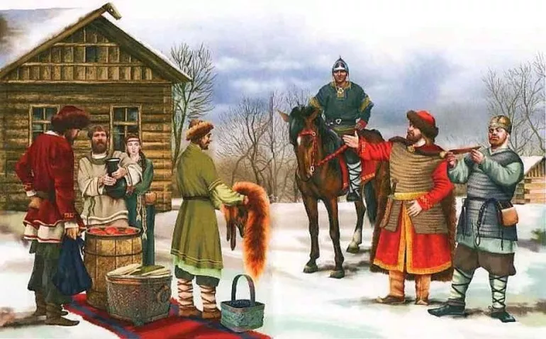 В Древней Руси оброк