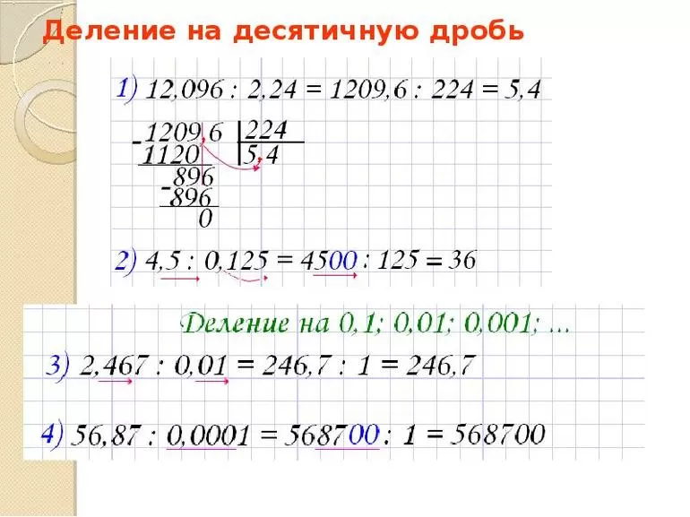 Переход к обычным дробям