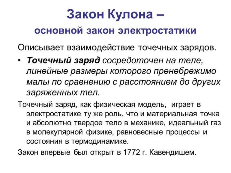 Основной закон электростатики