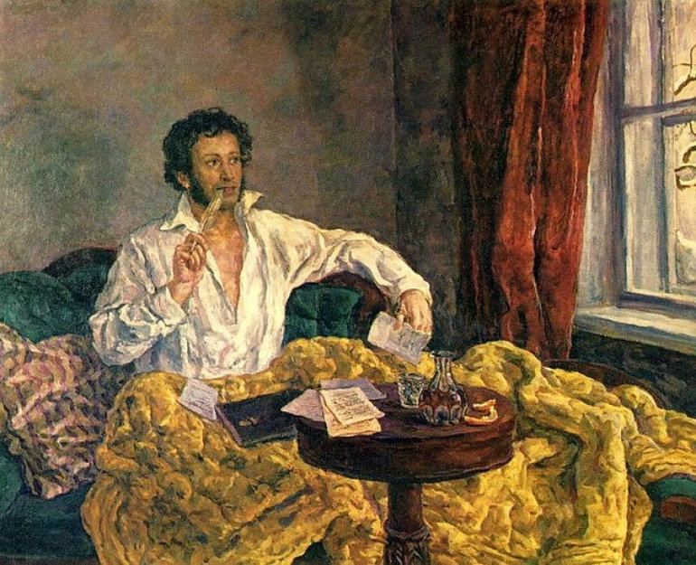  Пушкин пишет стихи