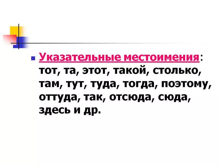 Классификация и группы местоимений