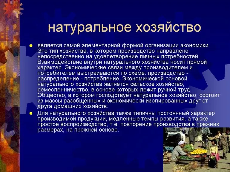 Натуральное производство