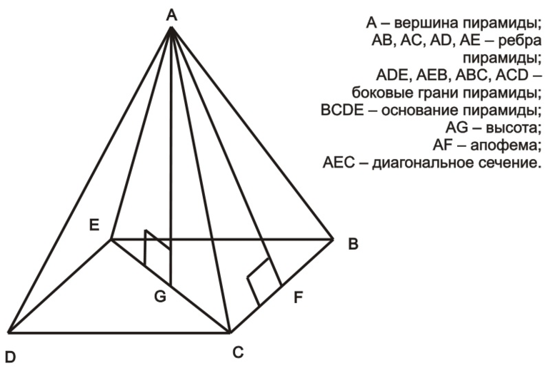 Описание фигуры пирамида