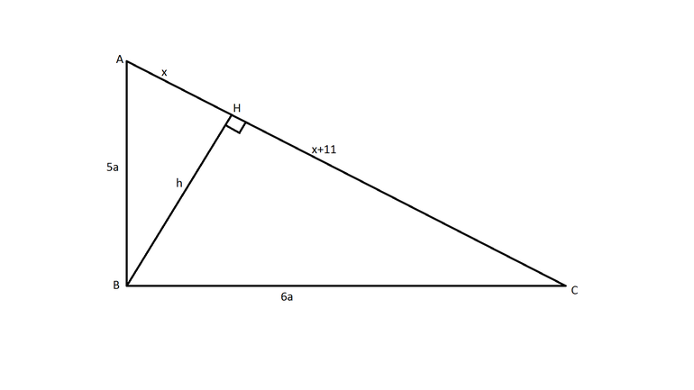 Высота в прямоугольном треугольнике