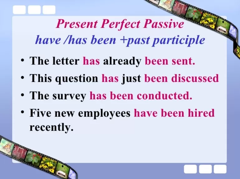 Perfect Passive