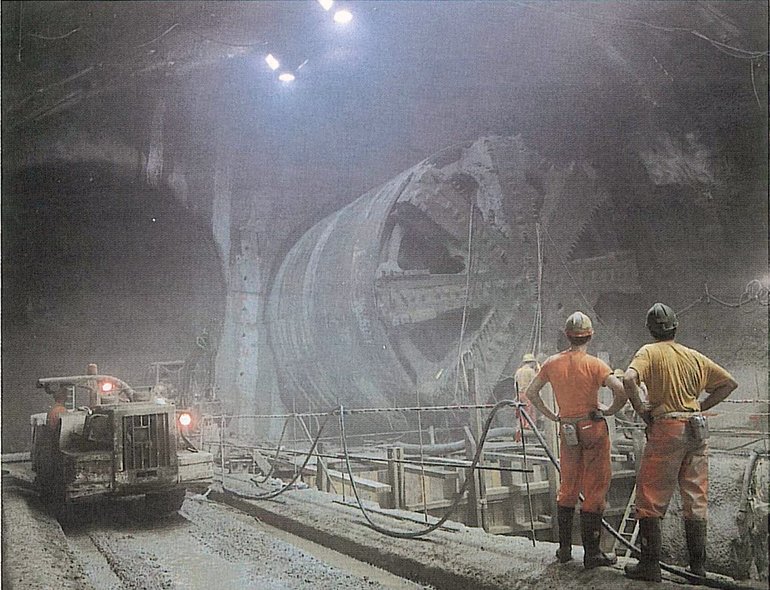 Бурение тоннеля под Ла-Маншем