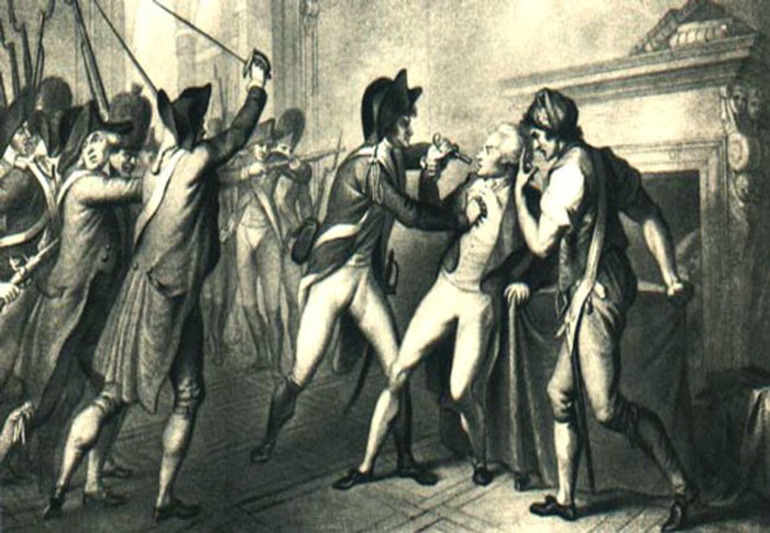 Арест, произошедший 27 июля Робеспьера