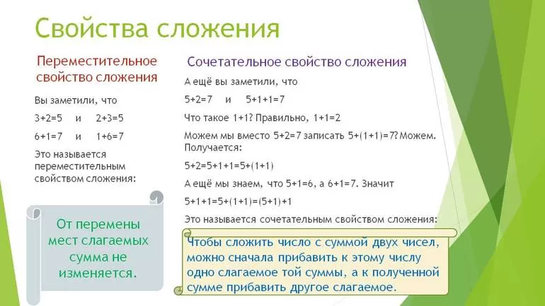 Какое свойство помогает вычислить рационально. Правило Переместительное свойство сложения. Сочетательное свойство сложения правило. Свойства сложения и вычитания. Свойства сложения задания.