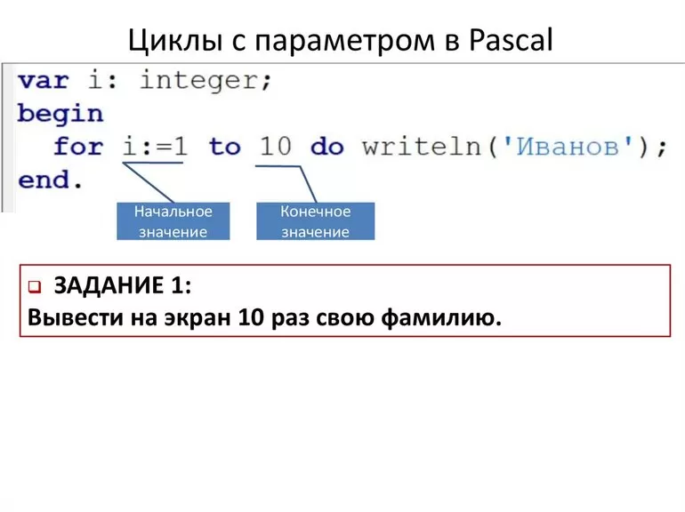 Вложенные циклы