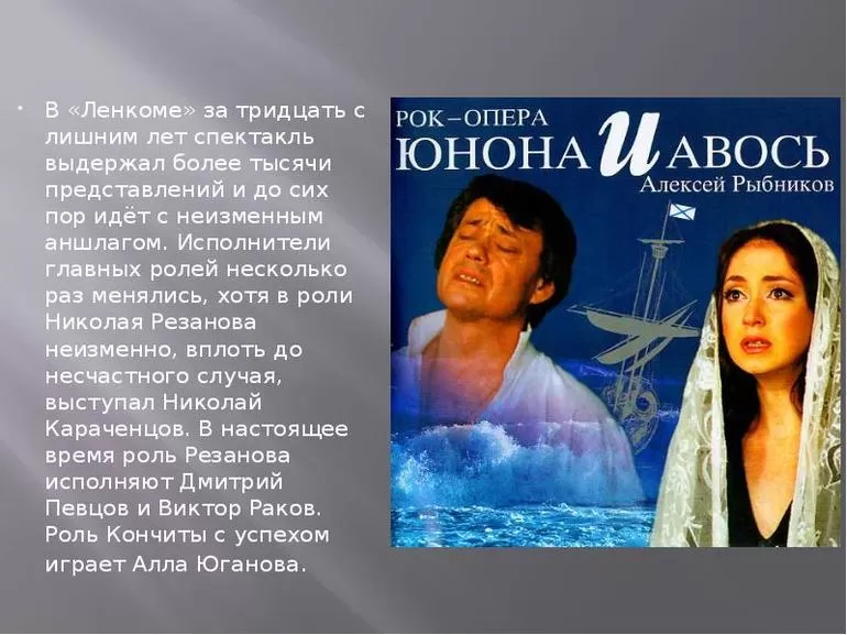 Автор «Юноны и Авось» — Андрей Вознесенский