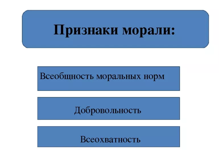 Категории и отличительные признаки моральных норм