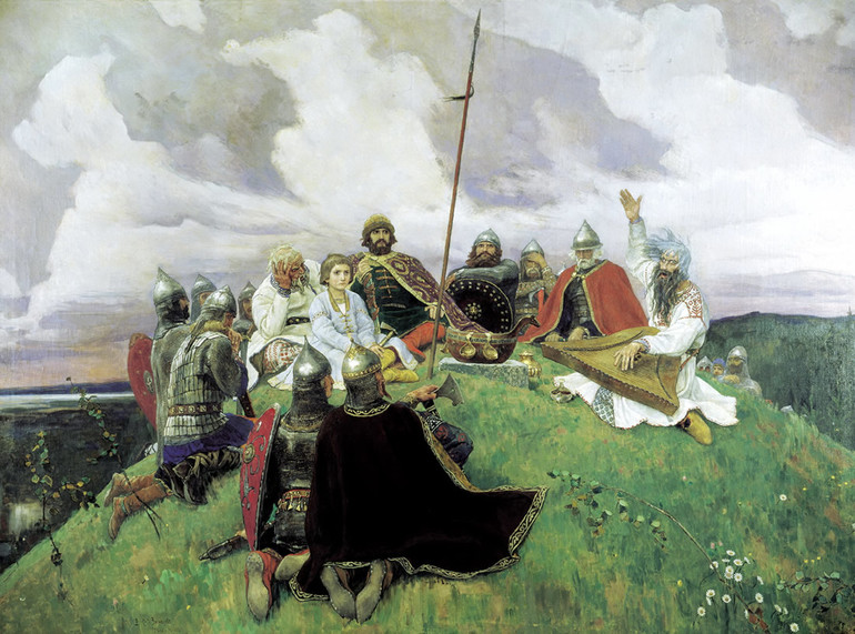Картина живописца Васнецова «Баян»