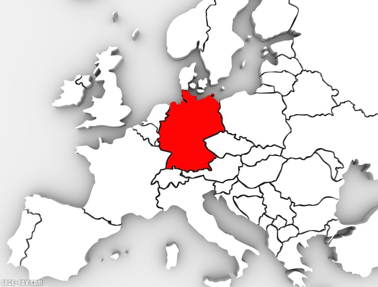 Германия расположена в Центральной Европе
