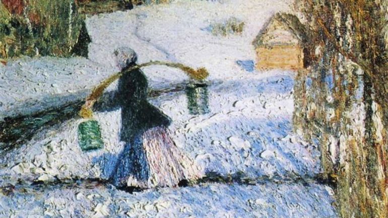 Сюжет картины Мартовский снег