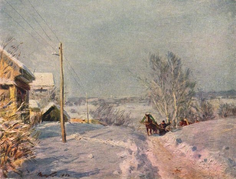 Композиция картины Григория Цыплакова «Мороз и солнце»