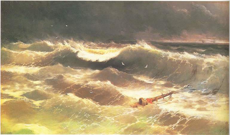 Картина айвазовского буря 
