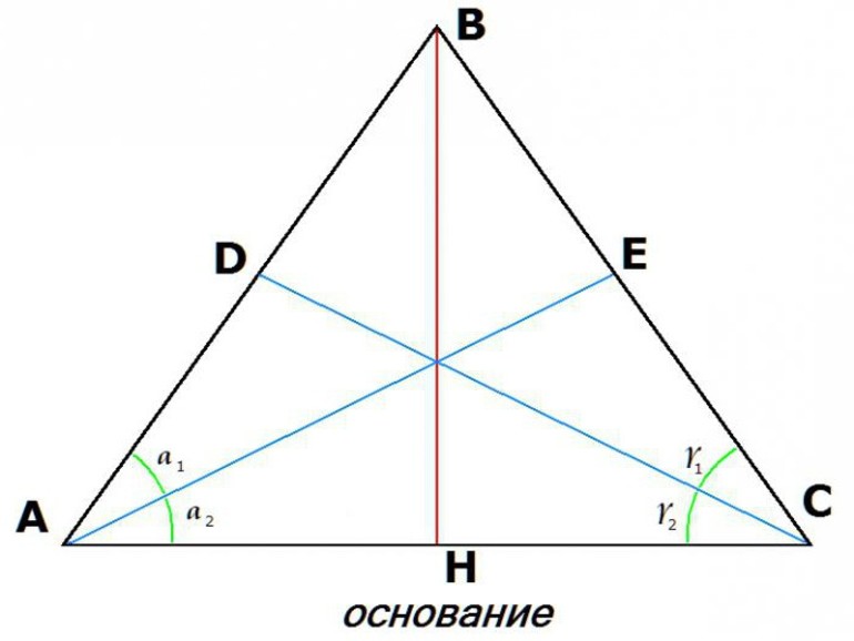 Высота равностороннего треугольника формула