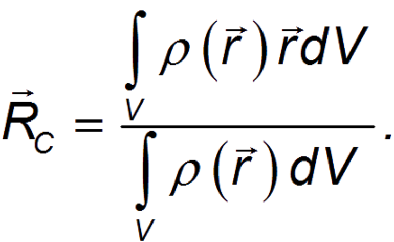 Общая формула для ЦМ