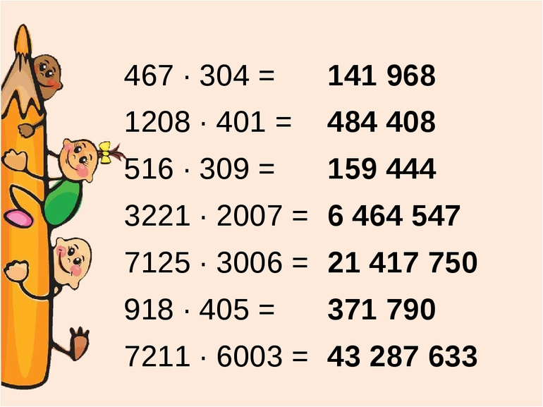 Примеры деление натуральных чисел 5 класс