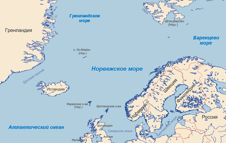 Географические данные Норвегии