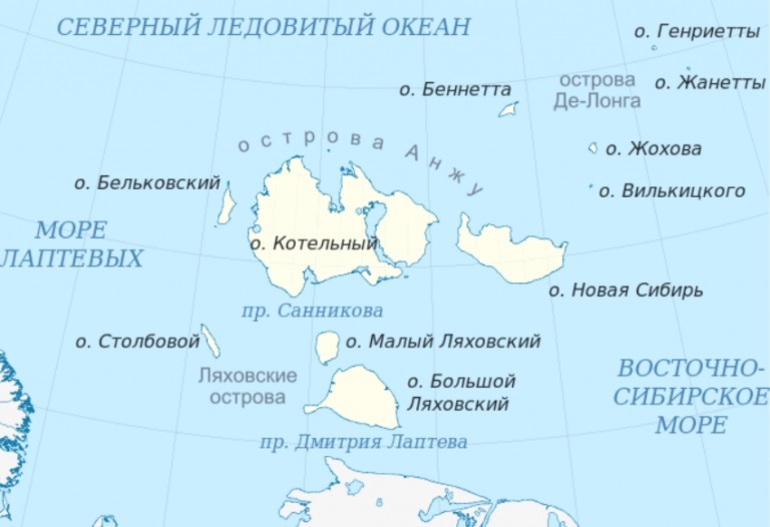 Острова и полуострова Северного ледовитого океана