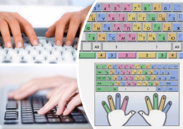  правильное расположение пальцев на клавиатуре