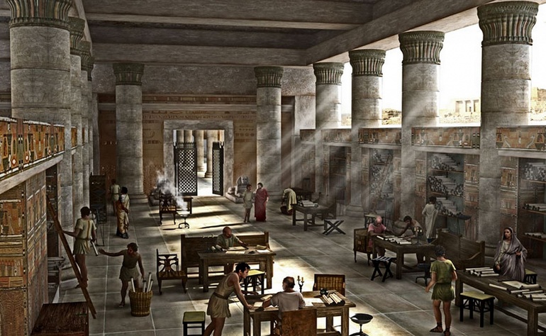 Знаменитая Александрийская библиотека