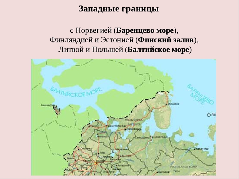 Западные границы России