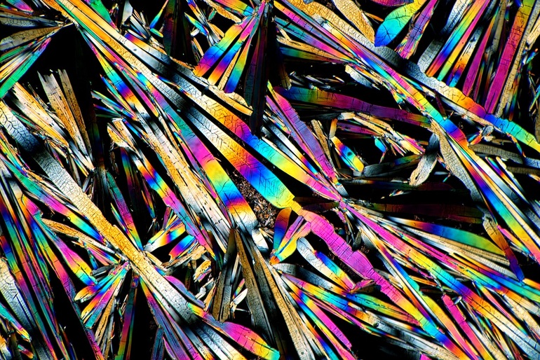 Жидкие кристаллы под микроскопом