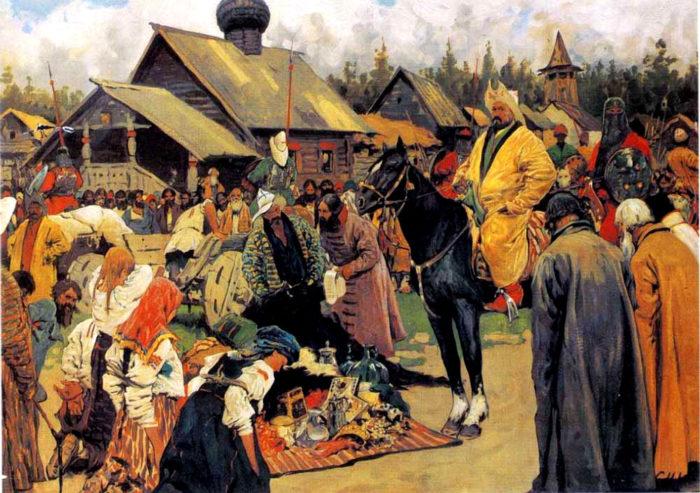 Рис. 1. Баскаки. С. В. Иванов. 1909 год