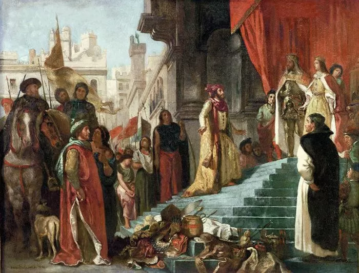 Рис. 3. "Возвращение Христофора Колумба". Э. Делакруа. 1838 год