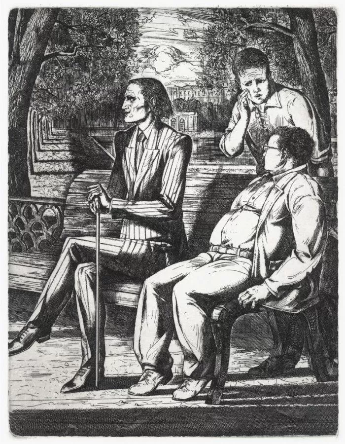 Встреча на Патриарших прудах, художник Александра Федорова, 1979 год