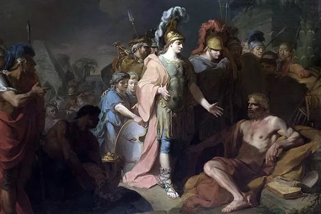 Рис. 2. Александр Македонский и Диоген. Жан-Батист Реньо. 1818 год