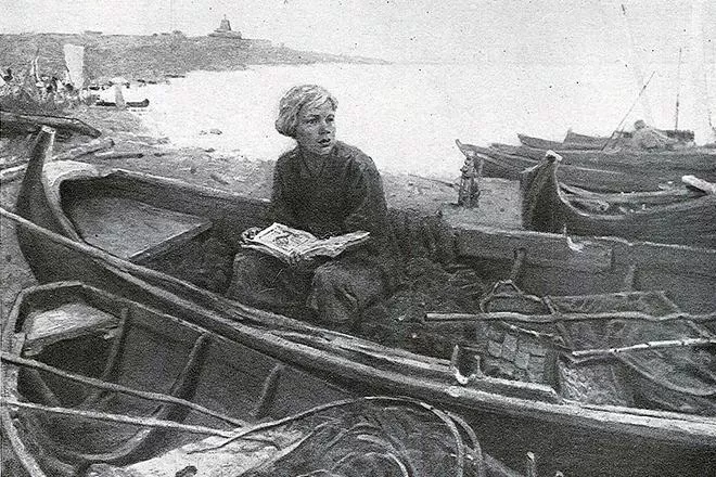 Рис. 2. Михаил Ломоносов в молодости