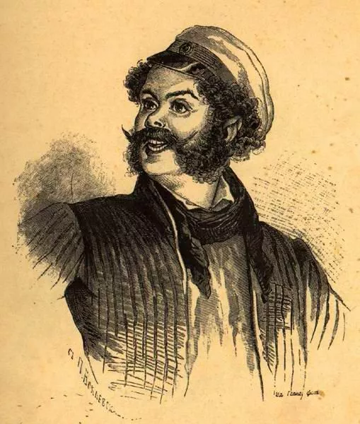 Рис. 3. Помещик Ноздрев. Автор П. М. Боклевский