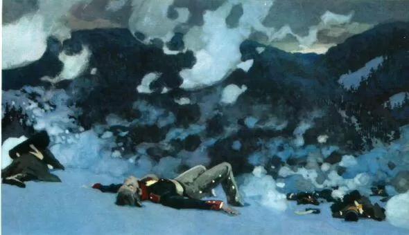 Рис. 9. Раненый князь Андрей на Праценских высотах. Алексей Николаев