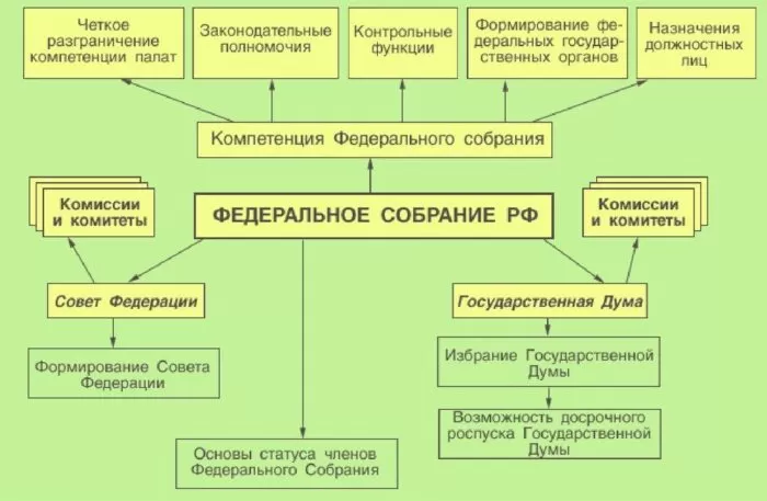 Рис. 2. Законодательная власть Российской Федерации